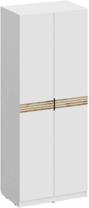 Модульная спальня Нао, набор №1, Дуб вотан/Белый (Профиль МДФ Дуб вотан)