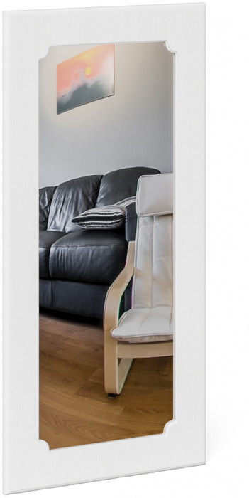 Прихожая П-6 Компоновка № 26, цвет дуб сонома/фасады МДФ белое дерево фрезеровка ромб, ШхГхВ 150х50х210 см., универсальная сборка