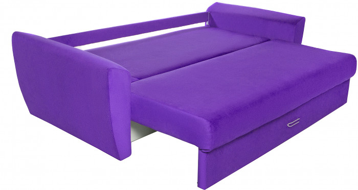 Диван-кровать Амстердам Люкс, 160х195, еврокнижка, пружинный блок, велюр, фиолетовый