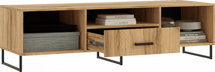 Нэнси LOFT Тумба ТВ 1600 (ЛДСП) (Дуб Крафт)