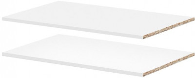 мс Алиса комплект полок (для ШК-800/ШК2Я-800) белый/белый гладкий