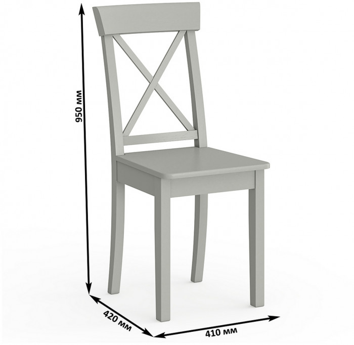 Четыре стула Мебель--24 Гольф-14 разборных, серый