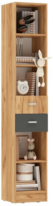 Мартина Стеллаж с ящиками (Дуб Сонома / белый)