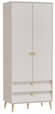 Афина Спальня 4-75901М1к.с. Шкаф 2-х дверный с двумя ящиками, кашемир серый