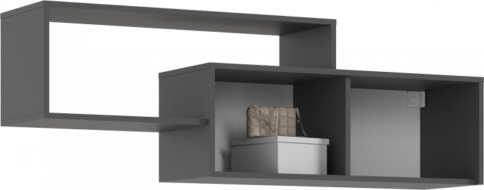 Норд Полка 2-х ярусная (Графит, Графит)