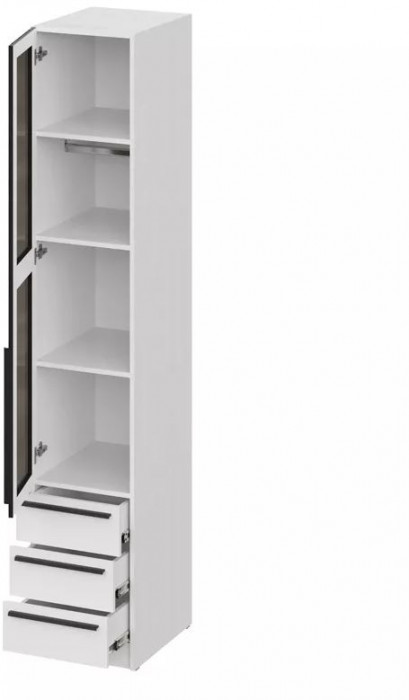 мс Берген ПС3Я-400 белое дерево/софт черный