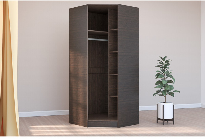 Кэт-7 Шкаф угловой (Крафт золотой / Графит)