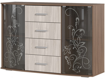 Комод К-7 шимо темный/шимо светлый