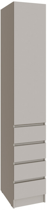 Шкаф Мадрид (0,4) с 4 ящ. без ручек, Кашемир