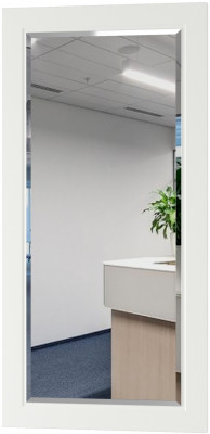 Остин 17.03 Зеркало, цвет белый шагрень, ШхГхВ 120х2х59,5 см., может крепиться горизонтально или вертикально