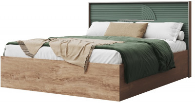Кровать 160х200 "Монтиз" с подъемным основанием - Дуб мадура/Эвкалипт