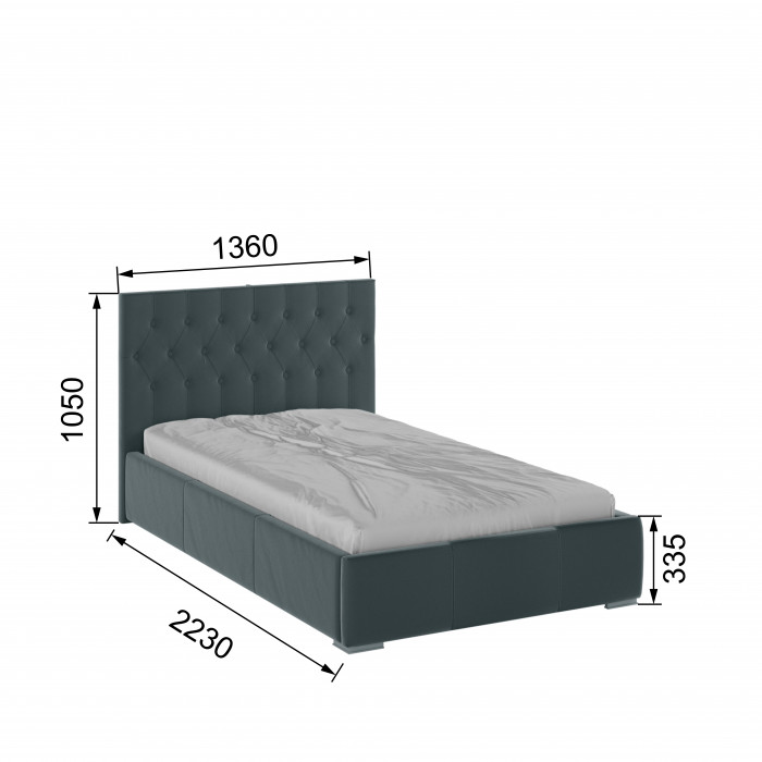 Октавия Кровать интерьерная 120 атлантида ромб, ПМ