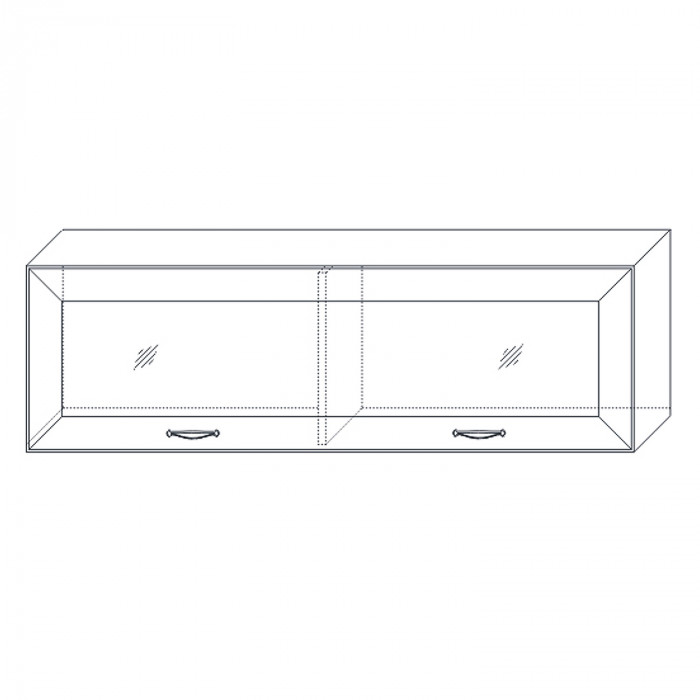 Полка навесная 2 1300 Сиена