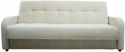 Раскладной диван-кровать, прямой, книжка, цвет бежевый, велюр, Лондон Люкс 120