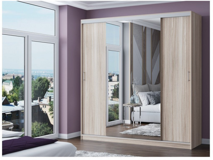 Шкаф-купе Альянс-3 ЛДСП (сонома)
