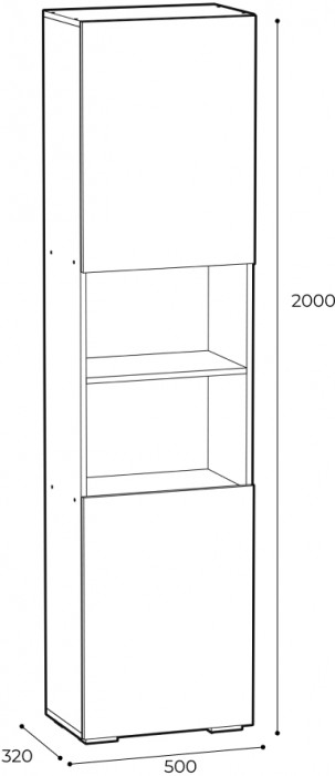 Пенал открытый Вирола ПО-500