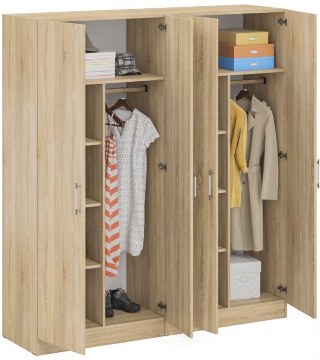 Шкаф 2-х створчатый + Шкаф 2-х створчатый Стандарт, дуб сонома