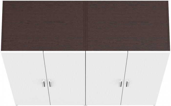 Два Шкафа С-МД-СК9Ш к компьютерному столу С-МД-СК9, венге/белый шагрень