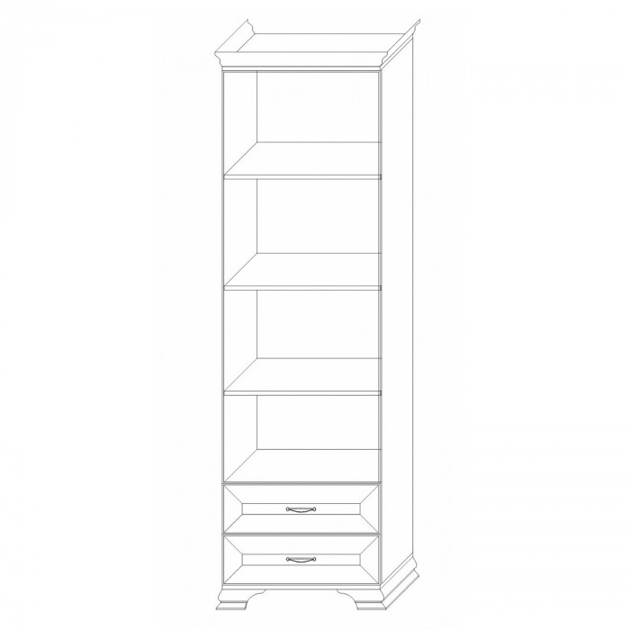 Шкаф-стеллаж 600 Сиена