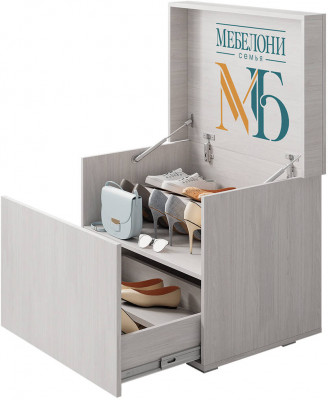 Сундук "Мебелони" ТБ-26 ясень белый