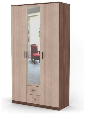 Фиеста Шкаф трехдверный, ясень шимо