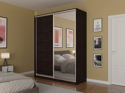 Шкаф-купе Лаурус 2 Венге 160х58х220 см