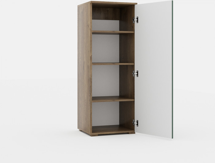 Тумба высокая для гостиной "Монреаль" - Антарцит/Дуб канадский арктик