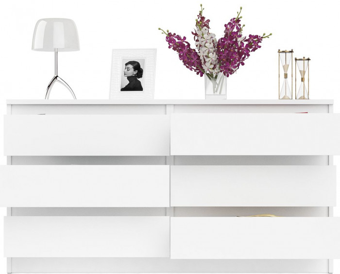 Мори Комод МК1380.6, цвет белый, ШхГхВ 138х41х73 см.