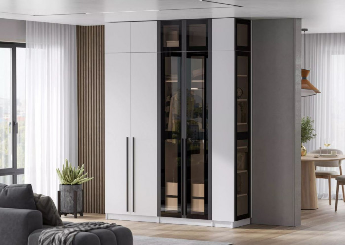 мс Берген ПТС-300 белое дерево/софт черный