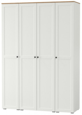 Остин Набор шкафов 02, цвет белый шагрень/дуб крафт золотой, ШхГхВ 160х54,3х229,6 см., универсальная сборка