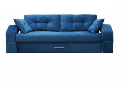 Диван еврокнижка Манчестер 160 ВЕЛЮР 07 СИНИЙ