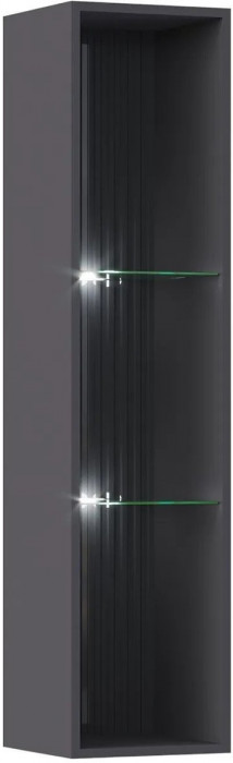 Модульная гостиная Оливия, композиция 1 (Графит, Графит глянец)