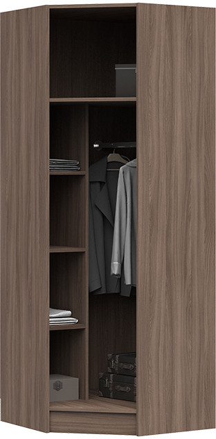 ШК 303 Макарена ЛДСП шкаф угловой 720х1908х720 шимо темный/шимо светлый