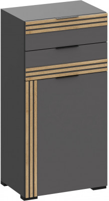 Многофункциональная тумба Нао ТБ-4012, Графит/Графит, Дуб Вотан