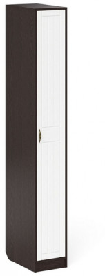 Прихожая П-6-500 Пенал, цвет венге/фасады МДФ белое дерево фрезеровка прованс, ШхГхВ 30х50х210 см., универсальная сборка