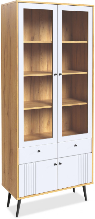 Шкаф-витрина 2-х дверная Вега Саксония