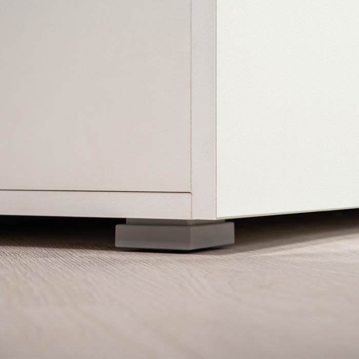 Октава Прихожая 19, белый шагрень/дуб крафт золотой/фасады МДФ белый шагрень