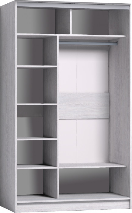 Шкаф-купе с зеркалом Strike 1200 Ясень Анкор светлый