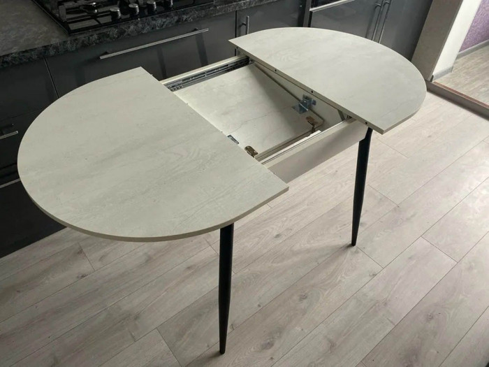 Обеденная группа Стиль-1 / Стул Х 4 шт. / Бетон белый/черный / бид 27