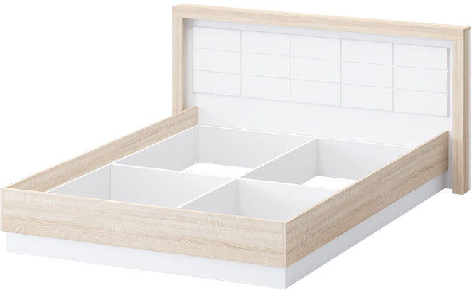 Астра Модульная Спальня, композиция 2, Белый глянец/Сонома