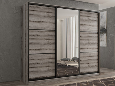 Шкаф-купе Кааппи 2 Эвок Окаменелый 250х60х230 см