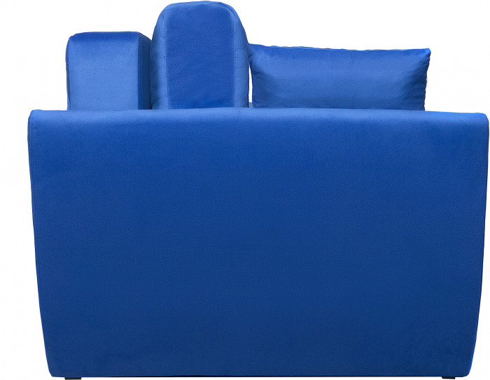 Диван еврокнижка Амстердам 160 ЛЮКС 07 ВЕЛЮР СИНИЙ