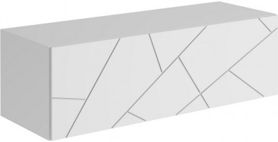 ГРАНЖ Тумба ТМ-004 (Д.1200, подвесная) (Белый (Шагрень) / Белый софт)