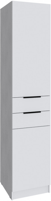 Шкаф Мадрид (0,5) с 2 ящиками, Белый