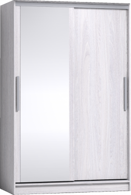 Шкаф-купе с зеркалом Strike 1350 Ясень Анкор светлый