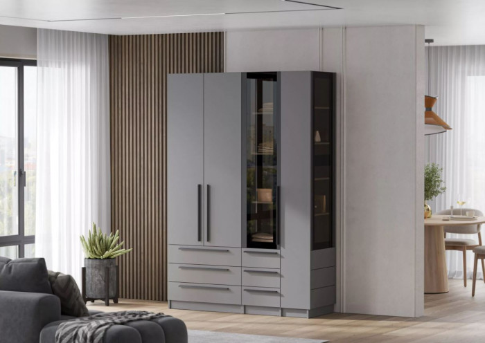 мс Берген ПТС3Я-300 серый графит/софт черный