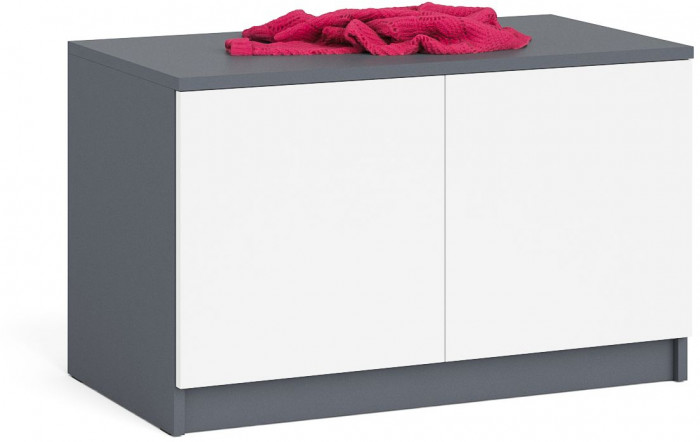 Мори Тумба/антресоль МА900.1, цвет графит/белый, ШхГхВ 90,4х50,4х54,6 см., подходит для шкафа МШ900.1