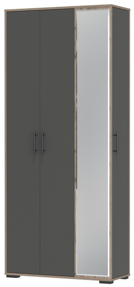 Прихожая 2-3421дкт/граф Домино-мини, дуб крафт табачный/графит