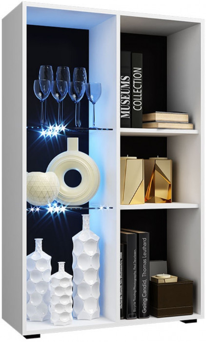 Гостиная Нэнси NEW МДФ Вариант №1 (Белый глянец, Венге)