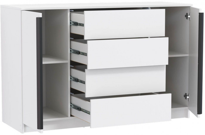 Брандо комод 67.11 ЛДСП Белый